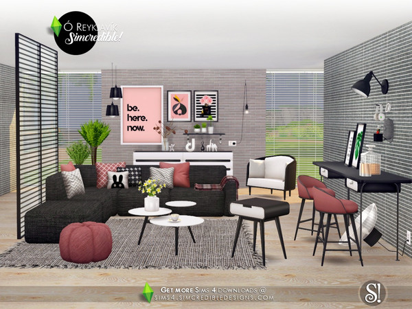 Sims 4 Oh Reykjavik livingroom by SIMcredible at TSR