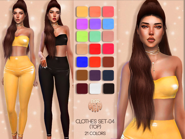 Sims 4 Clothes SET 04 TOP BD35 by busra tr at TSR