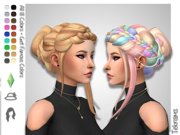Sims 4 Nadia Bun by TekriSims at TSR