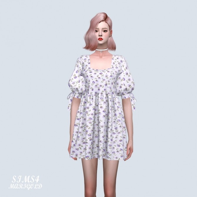 Sims 4 Lovely Baby doll Mini Dress (P) at Marigold