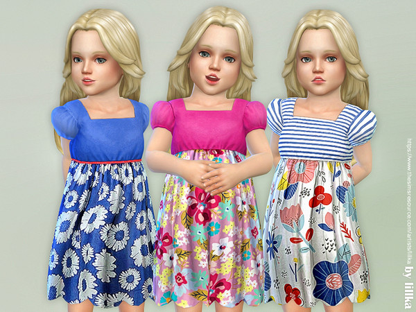 Sims 4 Toddler Dresses Collection P87 by lillka at TSR