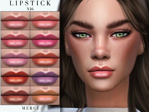 Lipstick N16 by Merci at TSR » Sims 4 Updates