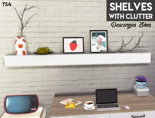 Sims 4 Shelves With Clutter at Descargas Sims