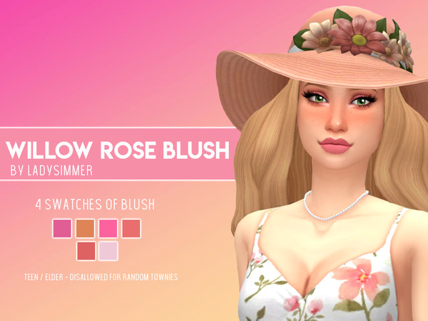 Sims 4 Willow Rose Blush by LadySimmer94 at TSR
