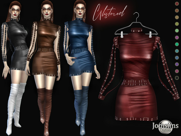 Sims 4 Glistered dress by jomsims at TSR