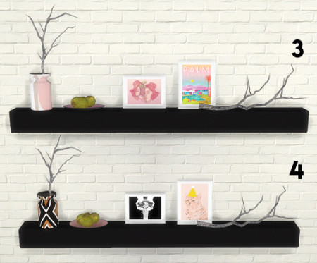 Shelves With Clutter at Descargas Sims » Sims 4 Updates