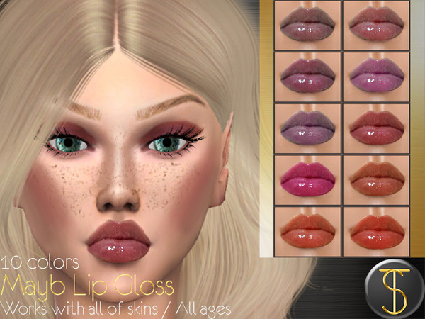 Sims 4 Mayb Lip Gloss by turksimmer at TSR