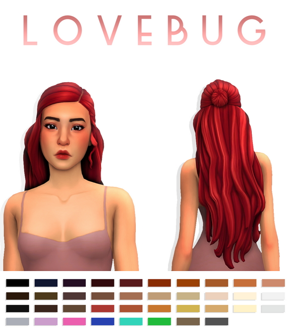Sims 4 Lovebug hair at Simandy