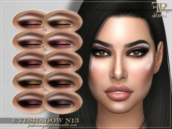 Sims 4 FRS Eyeshadow N13 by FashionRoyaltySims at TSR