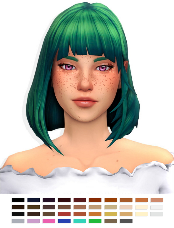 Sims 4 Midori hair at Simandy