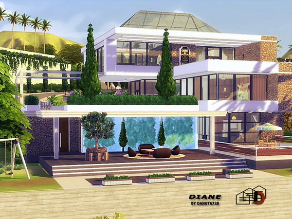 Sims 4 Diane house by Danuta720 at TSR