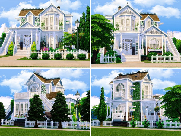 Sims 4 Sweet Victorian 3 house by MychQQQ at TSR