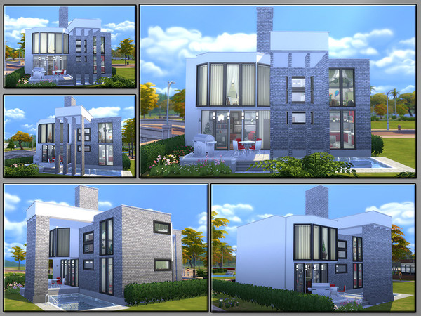 Sims 4 MB Lucky Happening modern family home by matomibotaki at TSR