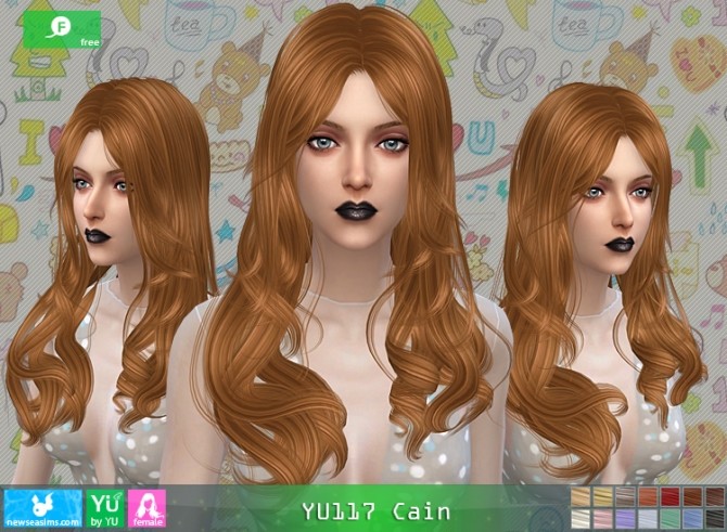 Sims 4 YU117 Cain hair at Newsea Sims 4