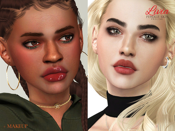 Sims 4 Livia Skin Female by Pralinesims at TSR