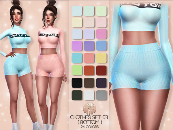 Sims 4 Clothes SET 03 BOTTOM BD32 by busra tr at TSR