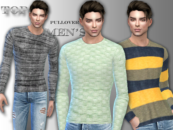 Sims 4 Slim mens pullover by Sims House at TSR
