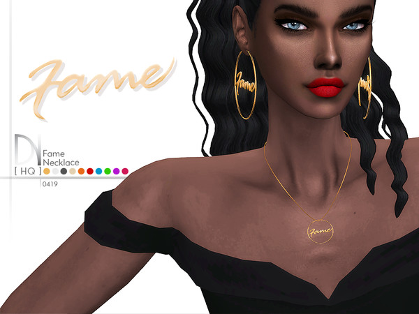 Sims 4 Fame Necklace by DarkNighTt at TSR