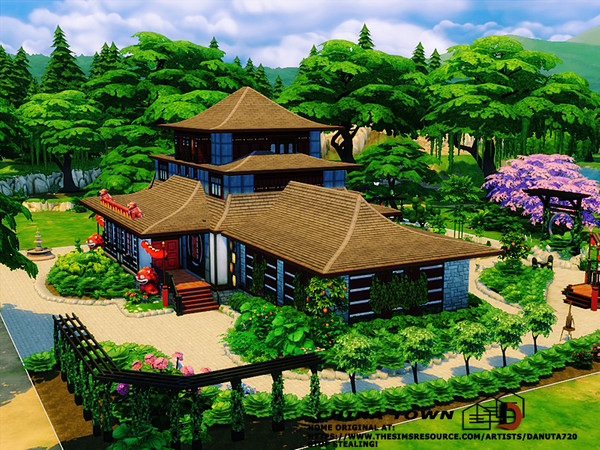 Sims 4 China town by Danuta720 at TSR