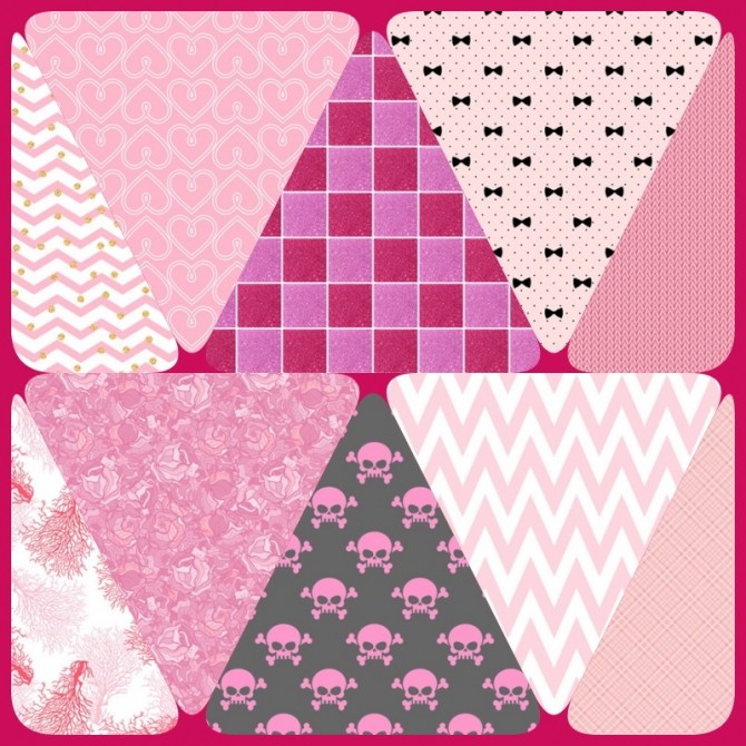 Sims 4 Collection 70 Pink Pattern Part 1 at Annett’s Sims 4 Welt