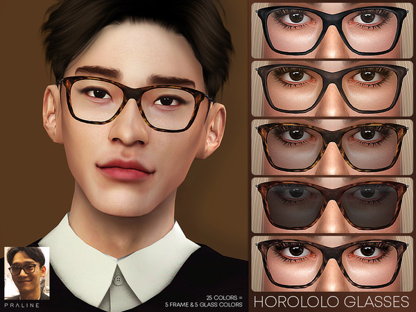 Sims 4 Horololo Glasses by Pralinesims at TSR