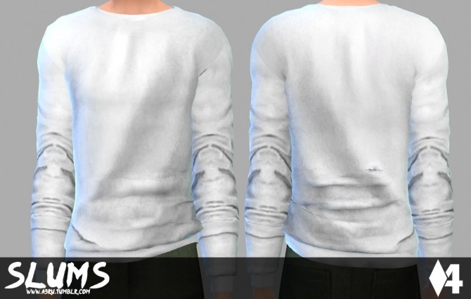 Sims 4 Basic Cotton Pullover for AM at A3RU