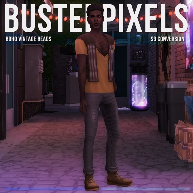 Sims 4 Boho Vintage Beads S3 Conversion at Busted Pixels