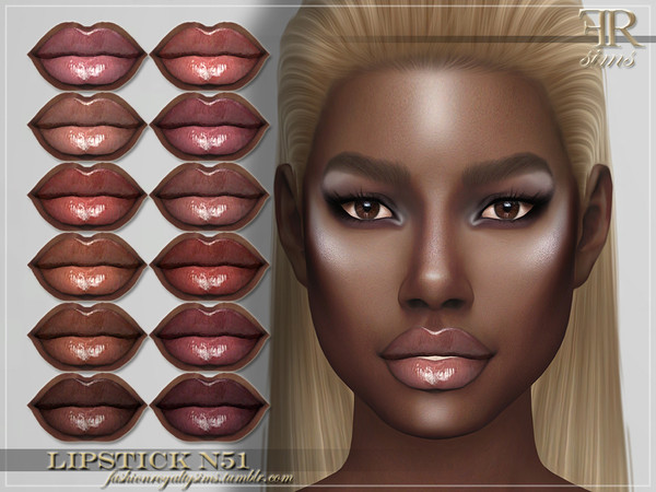 Sims 4 FRS Lipstick N51 by FashionRoyaltySims at TSR