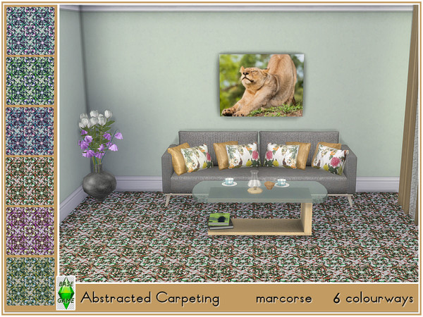 Sims 4 Abstracted Carpeting by marcorse at TSR