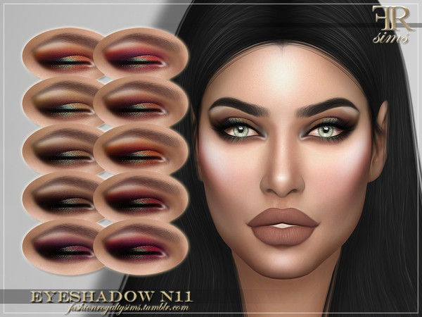 Sims 4 FRS Eyeshadow N11 by FashionRoyaltySims at TSR