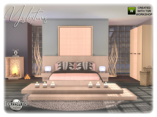 Sims 4 Yslextius bedroom by  jomsims at TSR