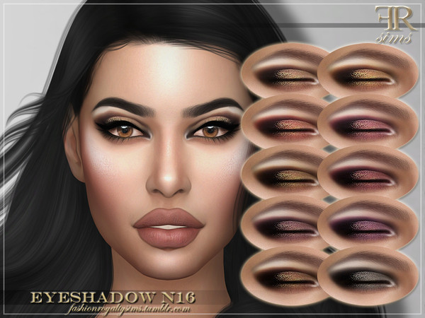 Sims 4 FRS Eyeshadow N16 by FashionRoyaltySims at TSR