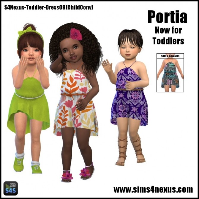 Sims 4 Portia dress by SamanthaGump at Sims 4 Nexus