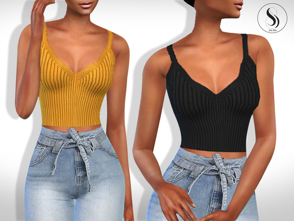 Beyond doubt Ultimate Motherland Female Knit Tank Tops by Saliwa at TSR » Sims 4 Updates