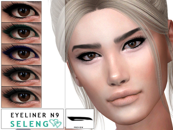 Sims 4 Eyeliner N9 by Seleng at TSR