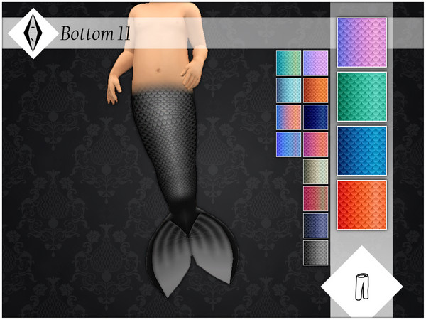 Sims 4 Bottom 11 tail plus Invisible Feet by ALExIA483 at TSR