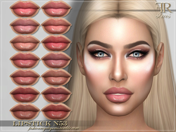 Sims 4 FRS Lipstick N53 by FashionRoyaltySims at TSR