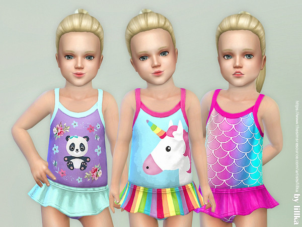 Sims 4 Toddler Swimsuit P07 by lillka at TSR