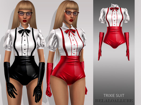 Sims 4 Belaloallure Trixie suit by belal1997 at TSR
