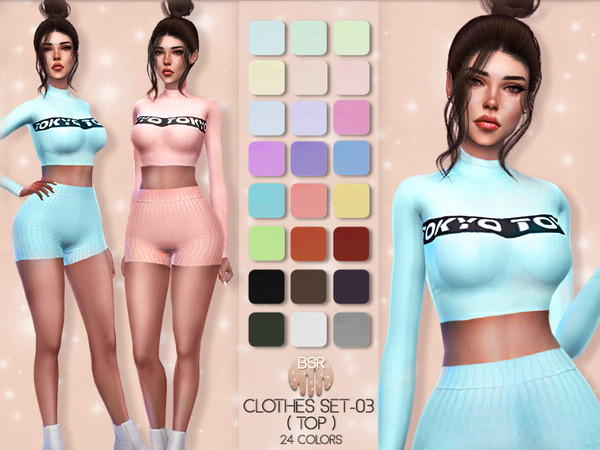 Sims 4 Clothes SET 03 TOP BD31 by busra tr at TSR