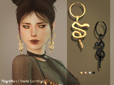 Snake Earrings by Magnolia-C at TSR