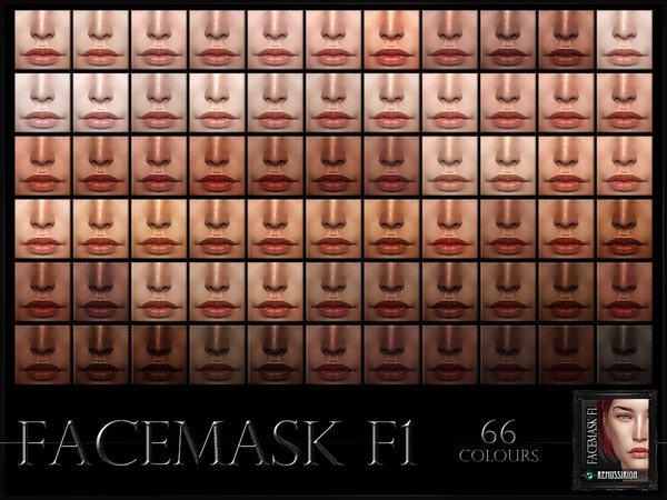 Sims 4 Female Facemask 01 by RemusSirion at TSR