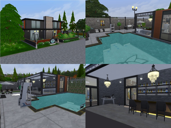 Sims 4 Modern Luxury Villa by Tontin2018 at TSR
