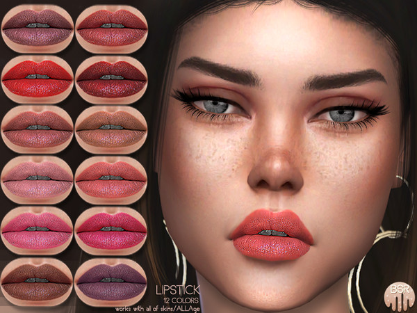 Sims 4 Lipstick BM17 by busra tr at TSR