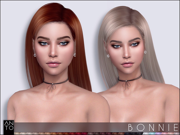 Sims 4 Bonnie Hair by Anto at TSR