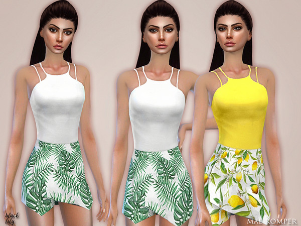 Sims 4 Mae Romper by Black Lily at TSR