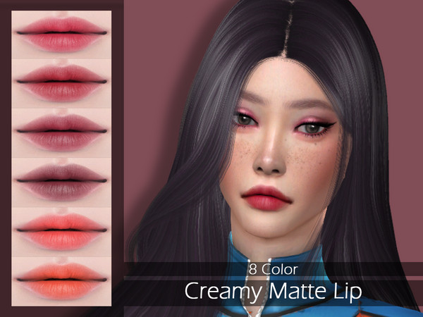 Sims 4 LMCS Creamy Matte Lip by Lisaminicatsims at TSR