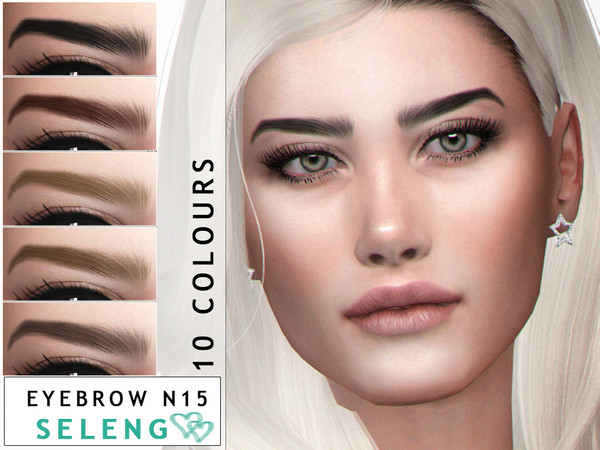 Sims 4 Eyebrows N15 by Seleng at TSR