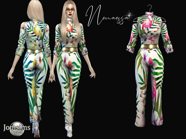 Sims 4 Nenaessa Jumpsuit by jomsims at TSR