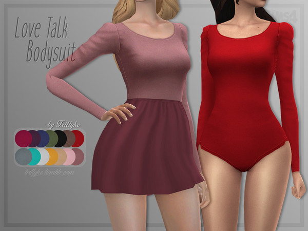 Sims 4 Love Talk Bodysuit by Trillyke at TSR